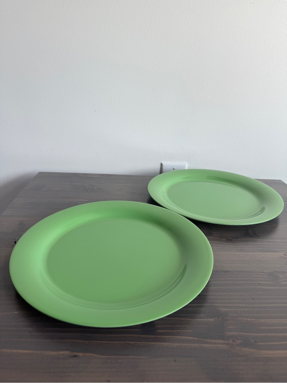 2 x Pottery Barn melamine large plates
